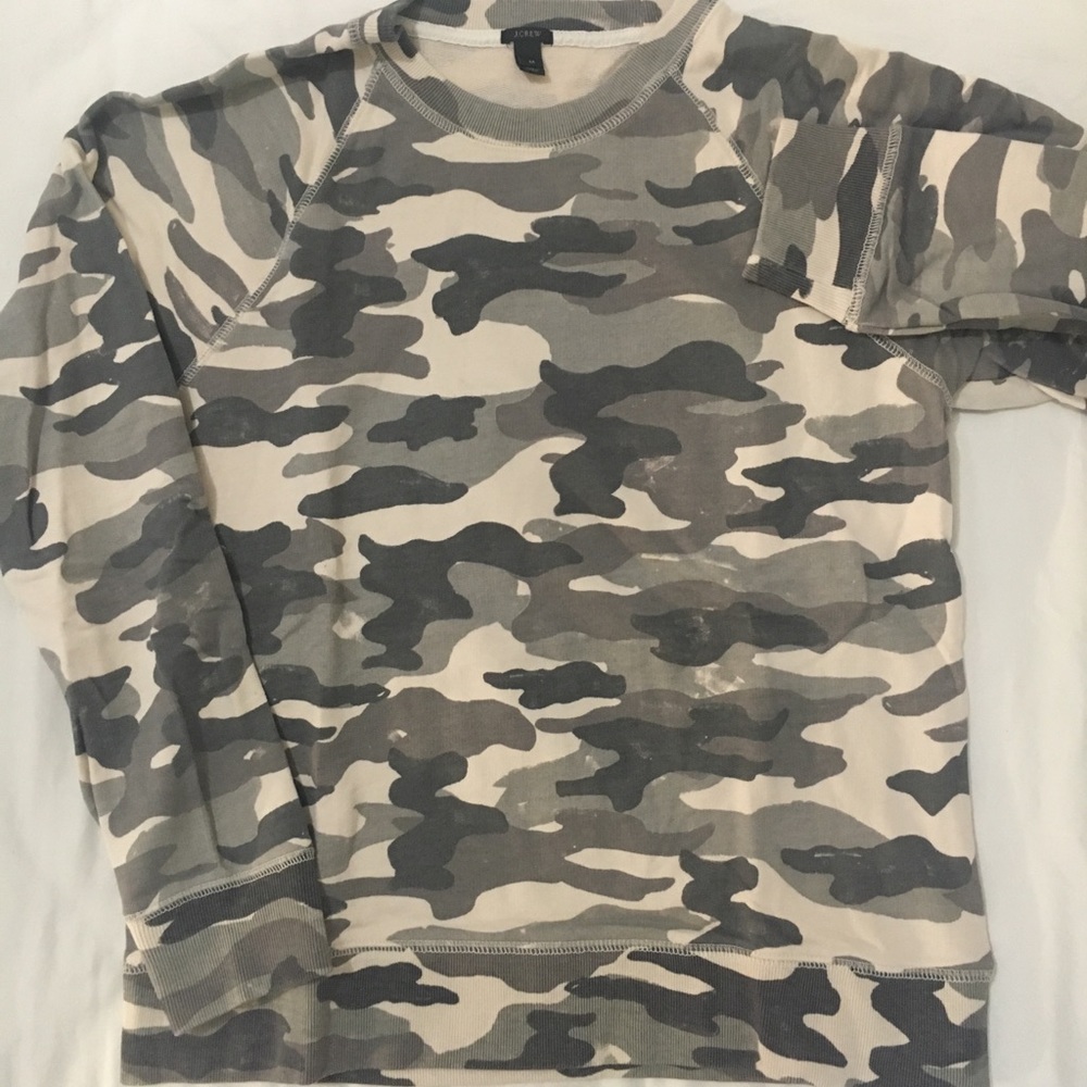 J.Crew Lightweight Camo Sweatshirt